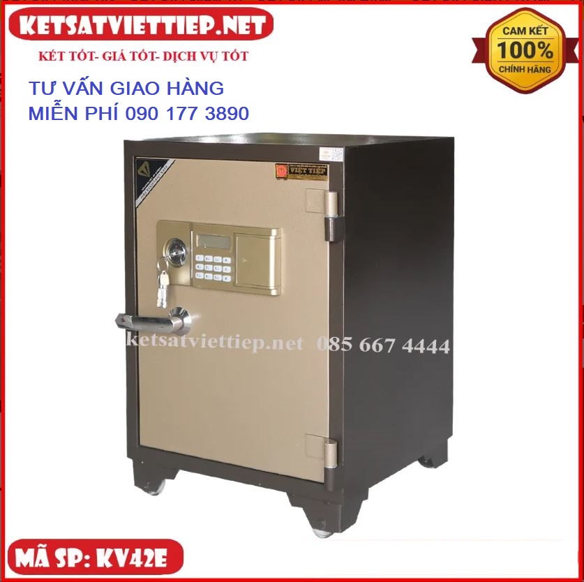 [ CHÍNH HÃNG ] Két sắt Việt Tiệp KV42E khóa điện tử - 80kg