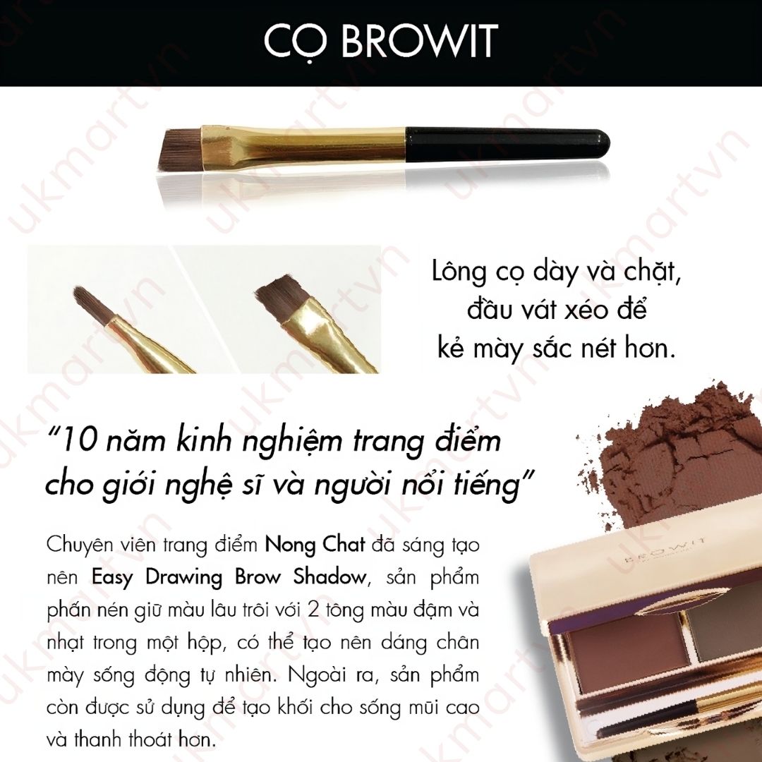 Phấn Kẻ Chân Mày Browit By NongChat Series 1 Easy Drawing Brow Shadow 4g