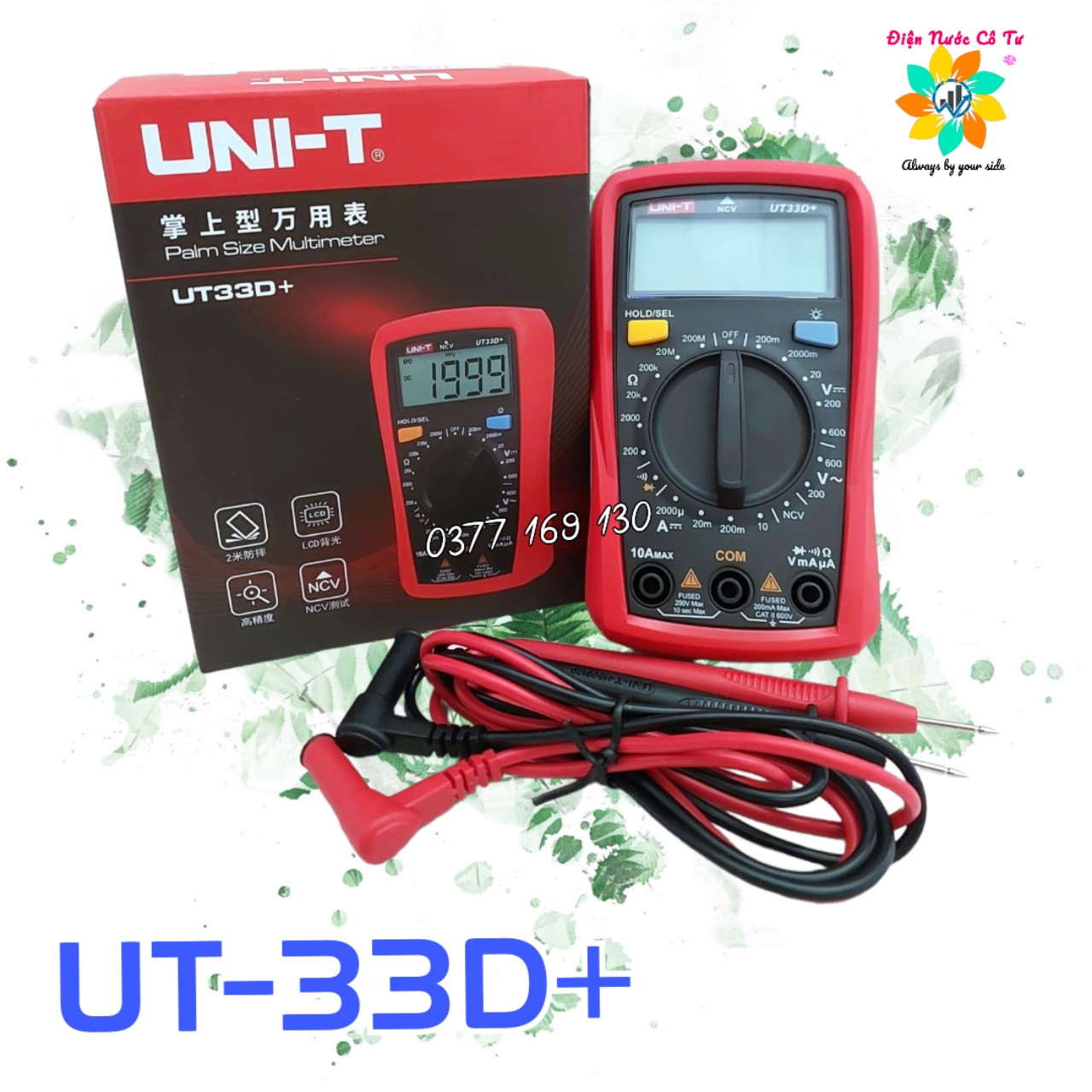 Đồng hồ vạn năng điện tử uni-trend ut33d+