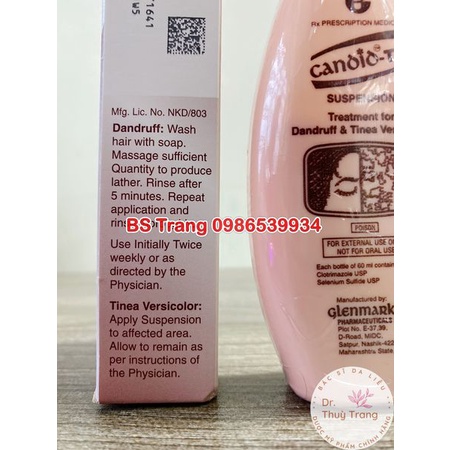 [CHÍNH HÃNG] Candid 60ml nấm da, nấm đầu