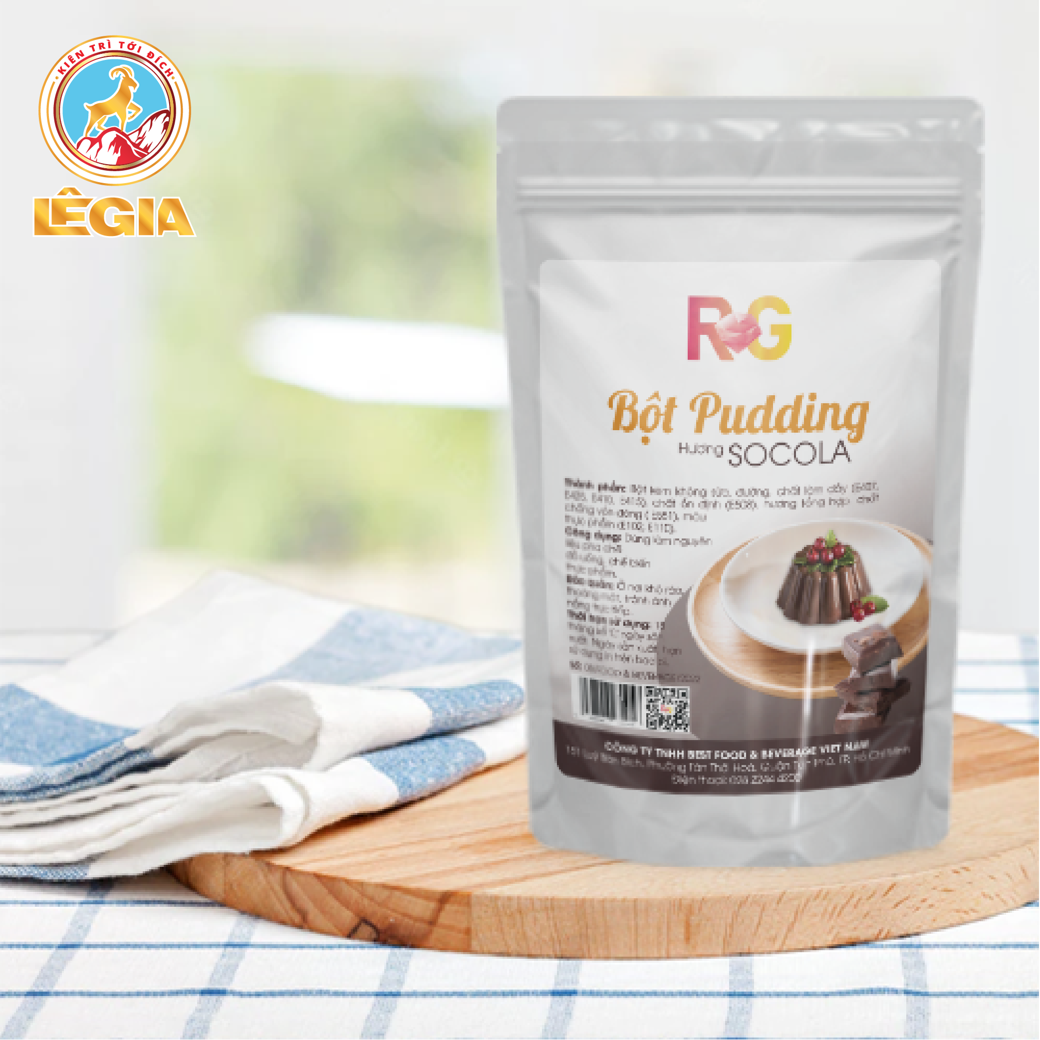 BỘT PUDDING SOCOLA R&G 1Kg - TOPPING TRÀ SỮA