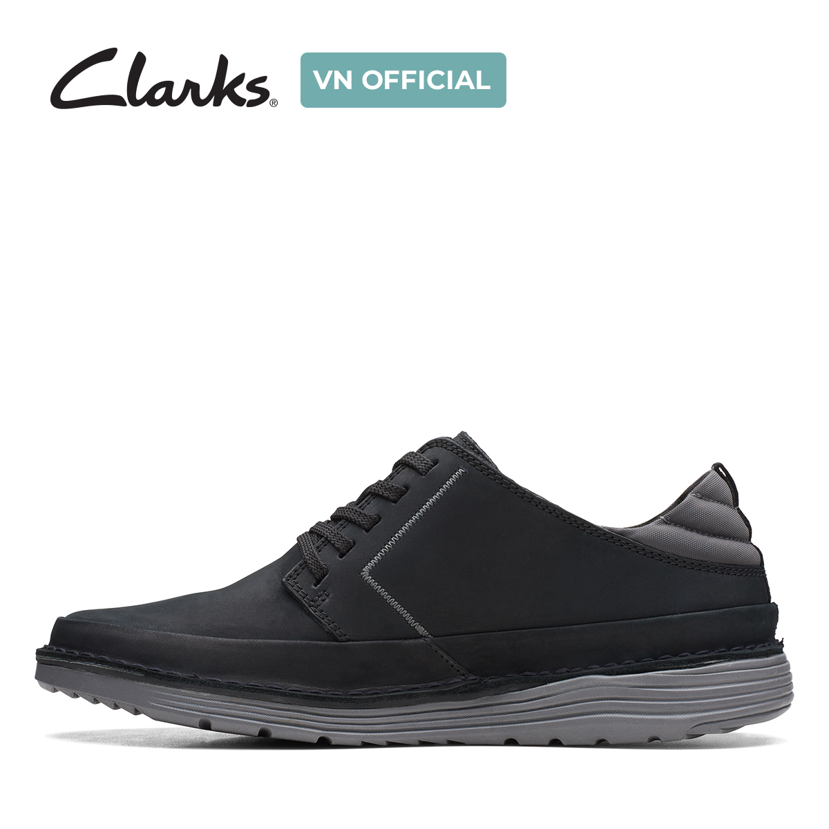 Giày Sneaker Da Nubuck Nam Clarks - Brahnz Low