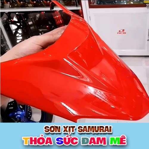 Chai sơn Samurai 23 màu đỏ nổi bật
