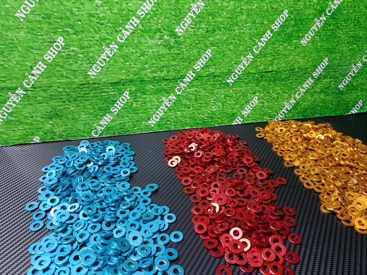 20 long đền nhôm 6ly gắn lóc máy