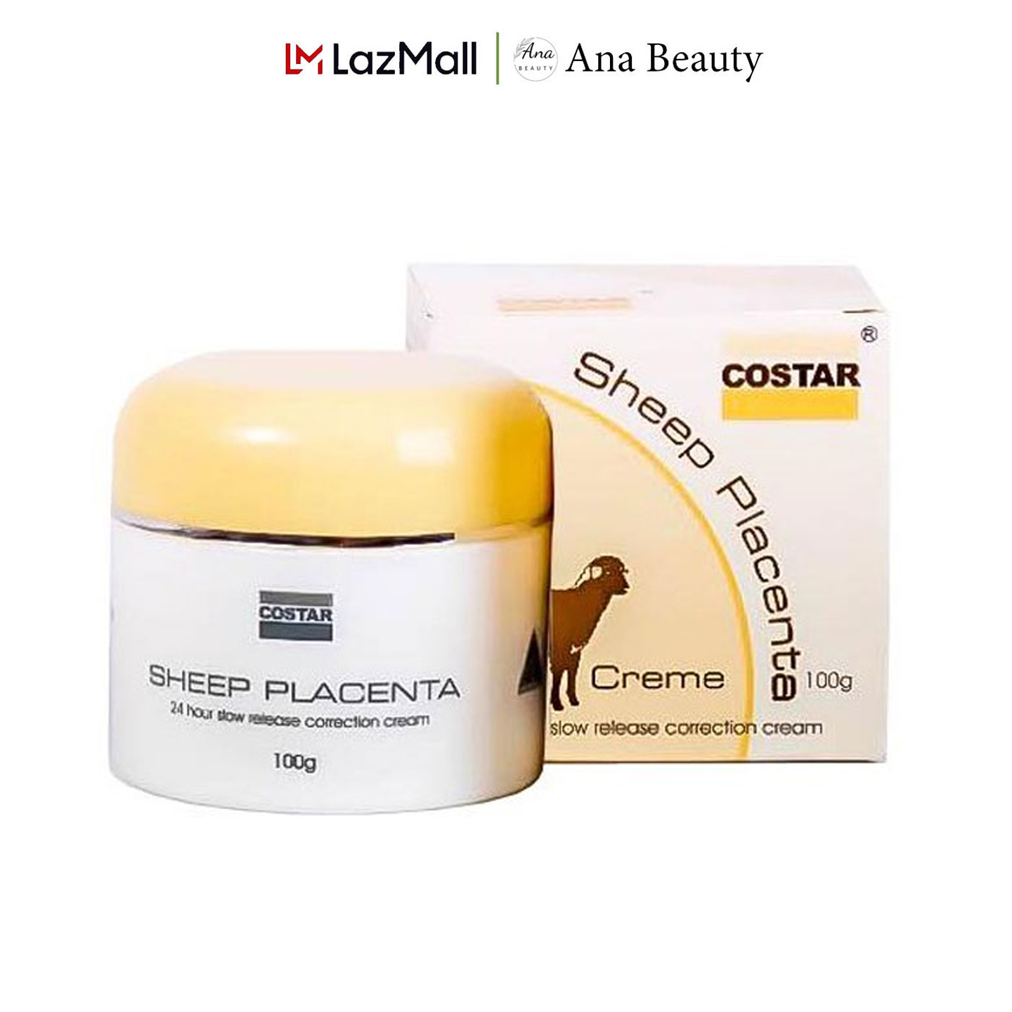 Kem dưỡng da nhau thai cừu Costar Úc 100gr giúp cấp ẩm, dưỡng da, tăng đàn hồi, xóa mờ nếp nhăn