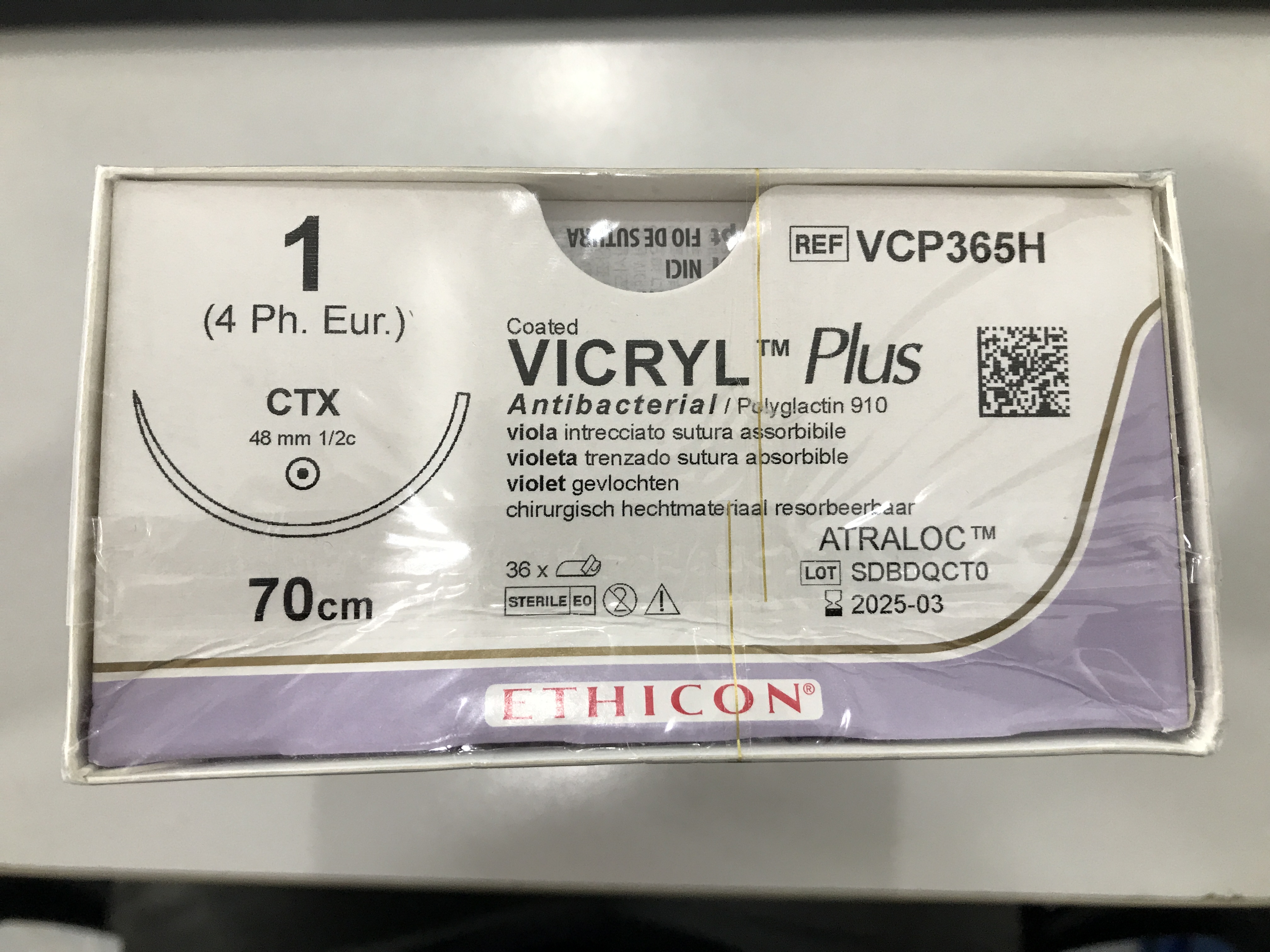 Chỉ phẫu thuật Vicryl 1