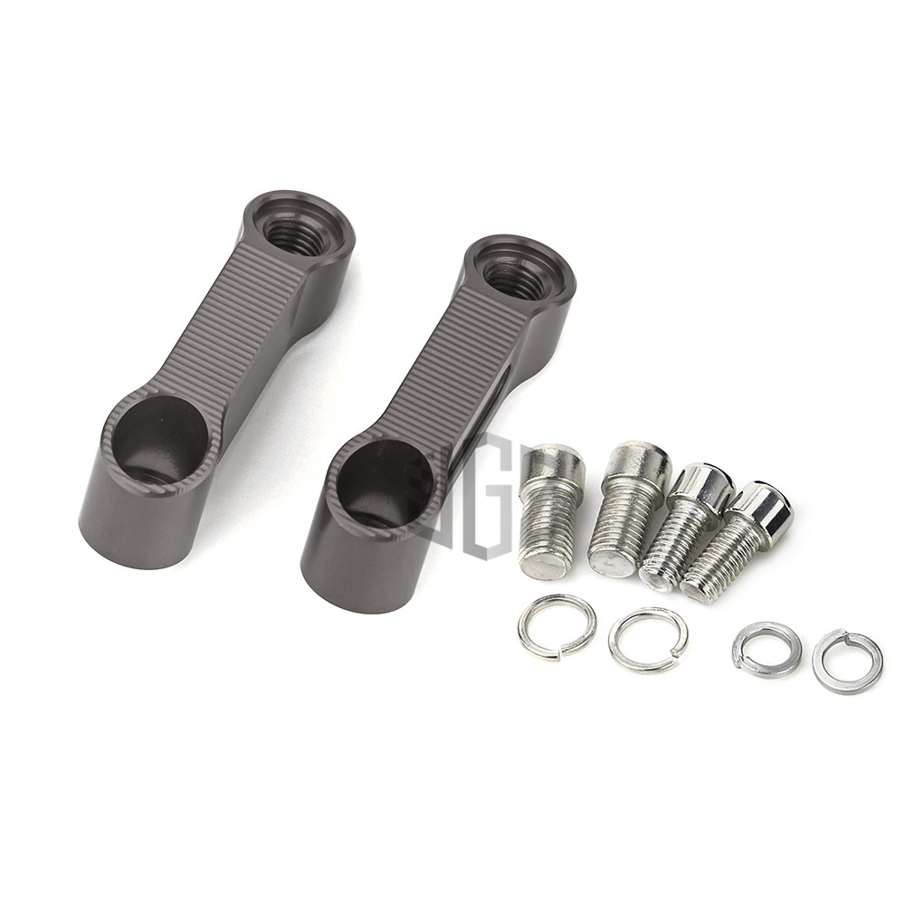 M8 m10 motorcycle cnc rear mirror adapter riser bracket holder accessory universal for honda ktm