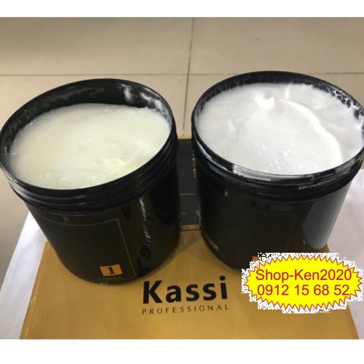 Kem duỗi ép tóc Kassi Deluxe 1000ml x2