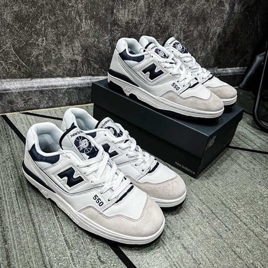 Giày sneaker N.e.w Ba.l.ance 550 – White Navy ( full box )