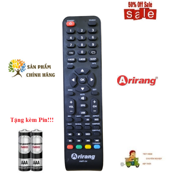 Bảng giá Remote Điều khiển tivi Arirang LED/LCD/Smart TV- Hàng chính hãng theo TV 100% Tặng kèm Pin