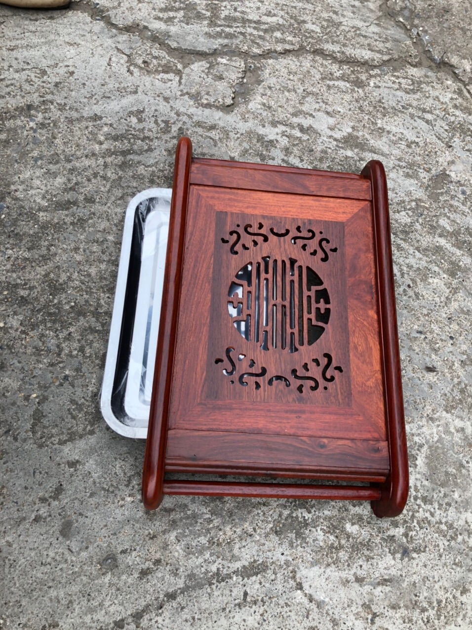 Khay trà để bàn cao cấp (Gỗ Hương đá )