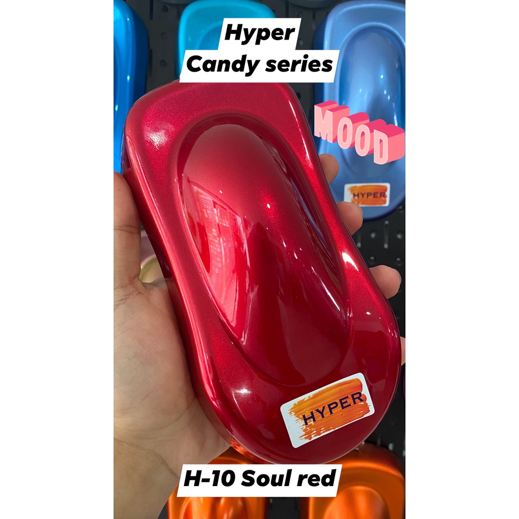 Nước sơn xe máy pha sẵn  - Màu đỏ candy - H-10
