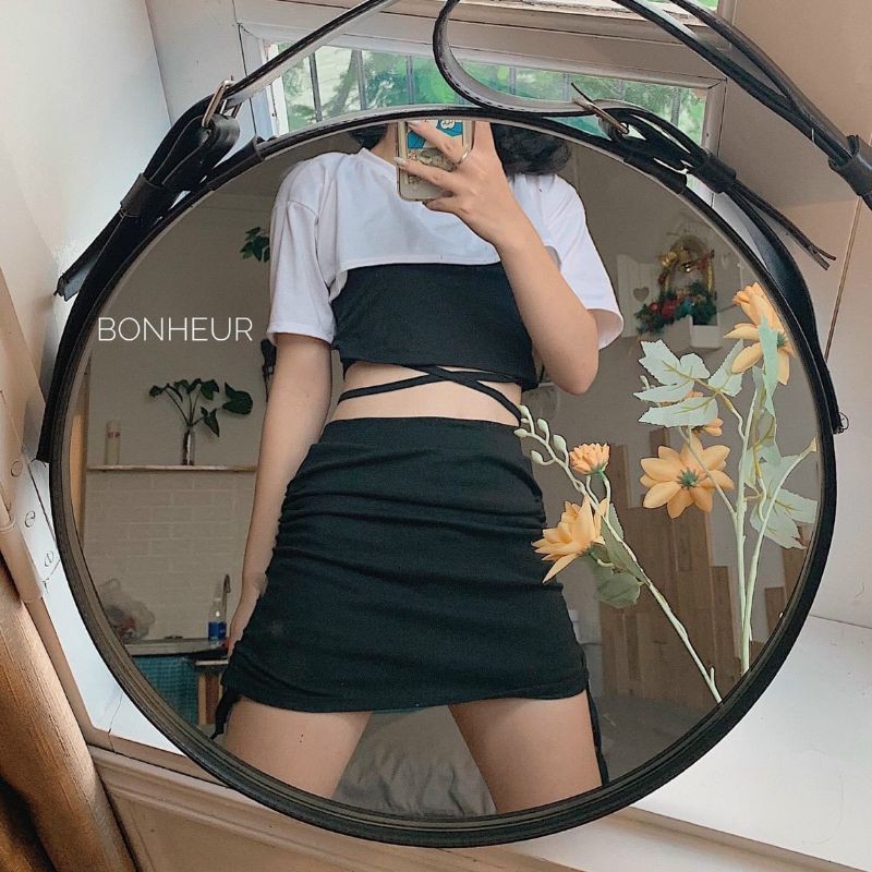 [HCM]Set áo Croptop buộc dây eo ❤️ thắt nơ eo ❤️ cột dây eo trước ❤️ áo cặp { TTGSV }
