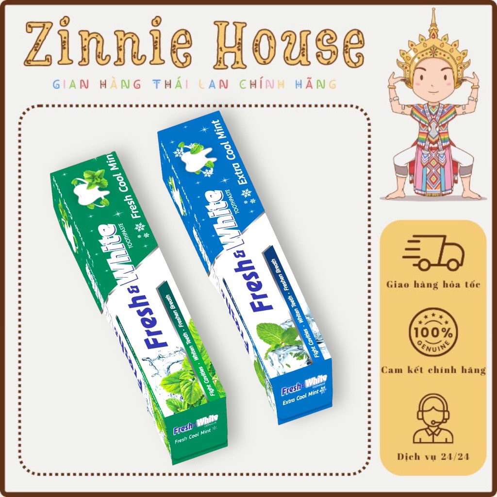 [CHÍNH HÃNG] Kem đánh răng Fresh White Thái Lan