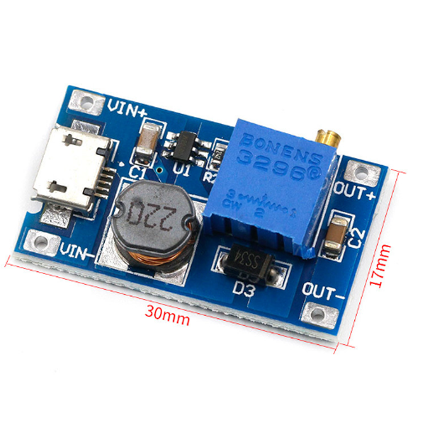 Mạch tăng áp Mini 2A MT3608