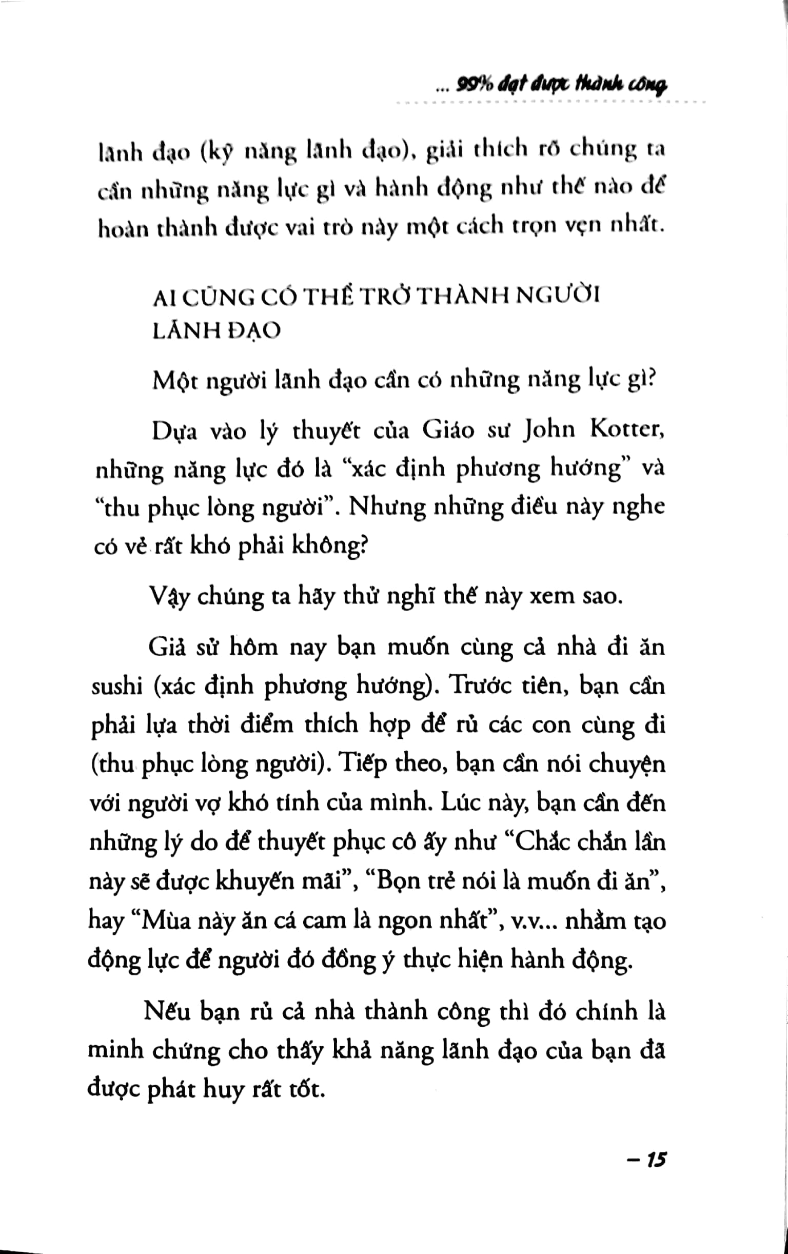Sách Fahasa - Thay Đổi 1% Cách Lãnh Đạo - 99% Đạt Thành Công