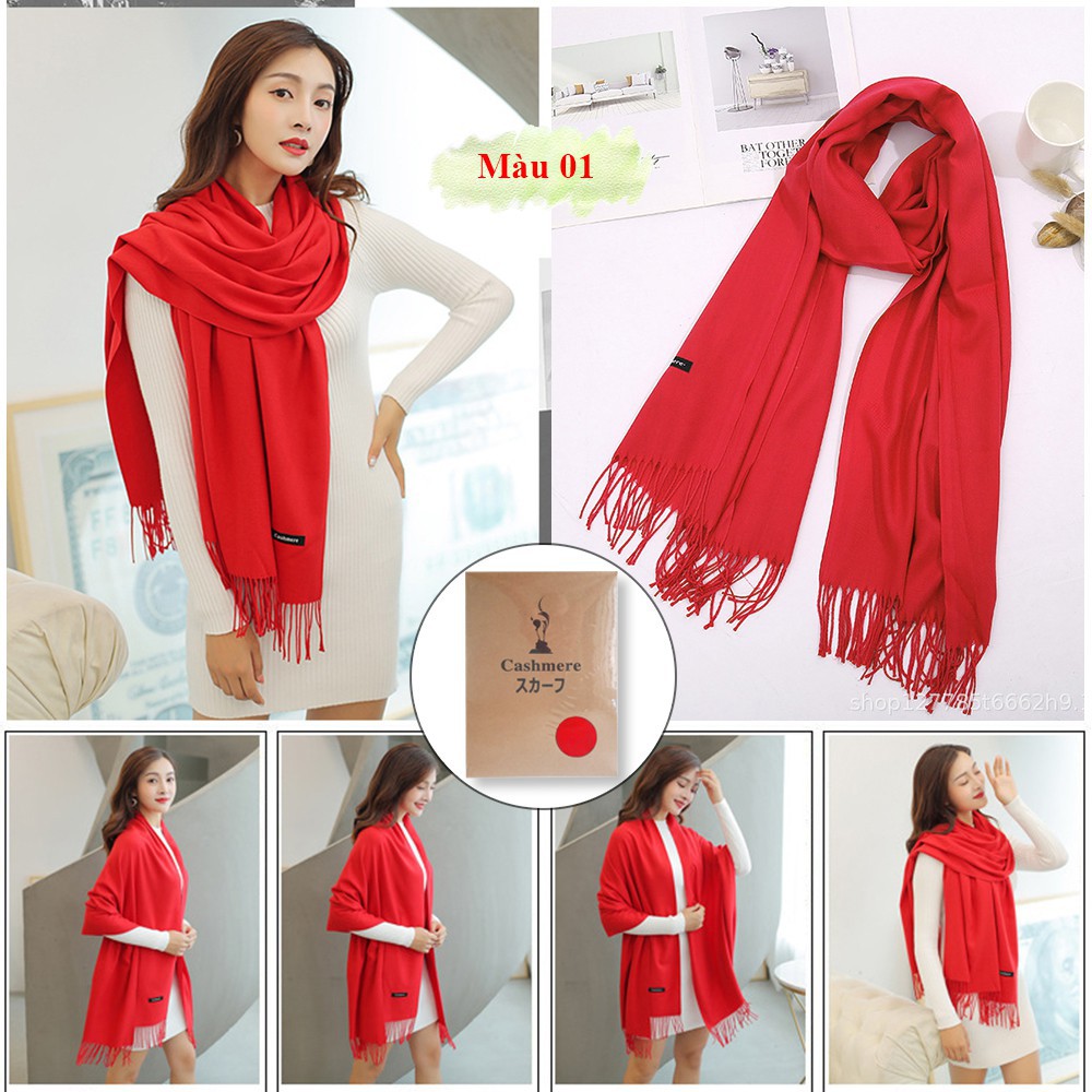 Khăn cashmere, khăn choàng xuất Nhật