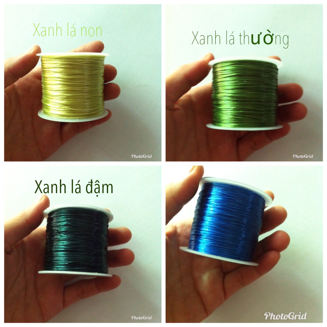 Cước tơ lụa chun co giãn xỏ hạt đá hạt gỗ phong thủy (2.2m/ đoạn)