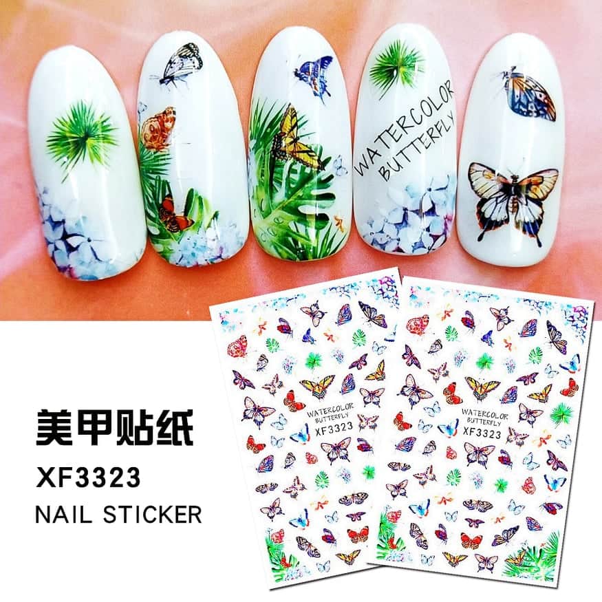 Hình dán Sticker dán móng tay Nail mẫu mới 2020