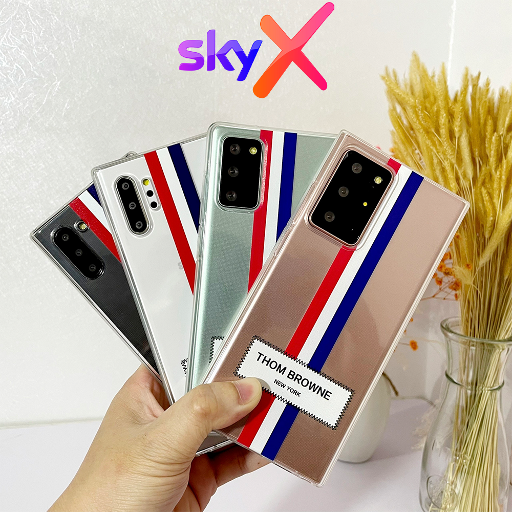 Ốp lưng SAMSUNG in Thombrowne viền vuông chông sốc Note 10 Note 10 plus Note 20 Note 20 Ultra Note 9 Note 8 S21 S21 plus S21 Ultra S20 S20 plus S20 Ultra S10 S10 plus S8 plus