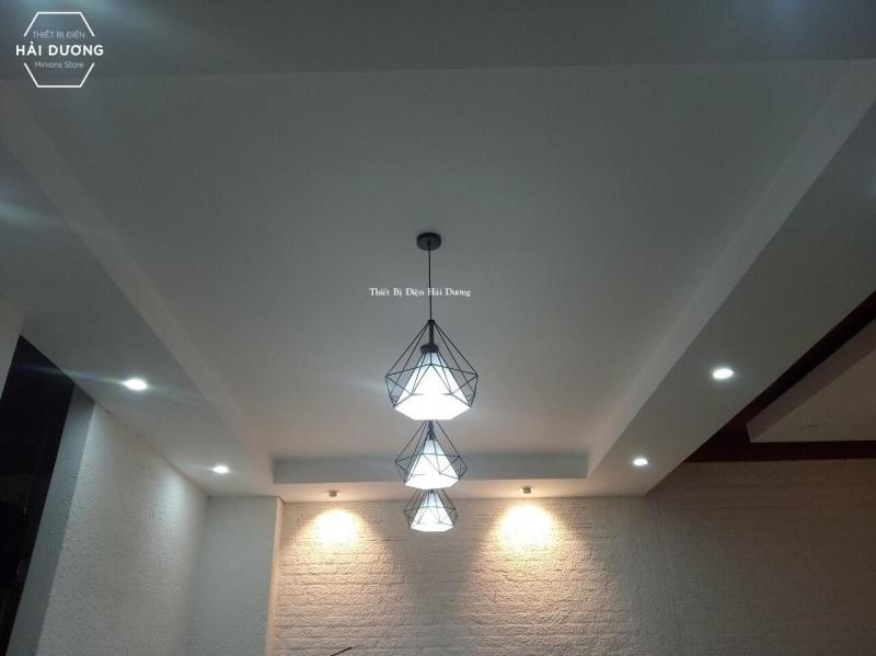 Bộ 3 Đèn thả kim cương khung sắt TH-SKC250