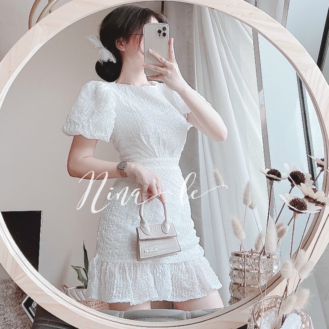 [HCM]Đầm dự tiệc xoè phối đầm đuôi cá siêu sang [kem hinh that]