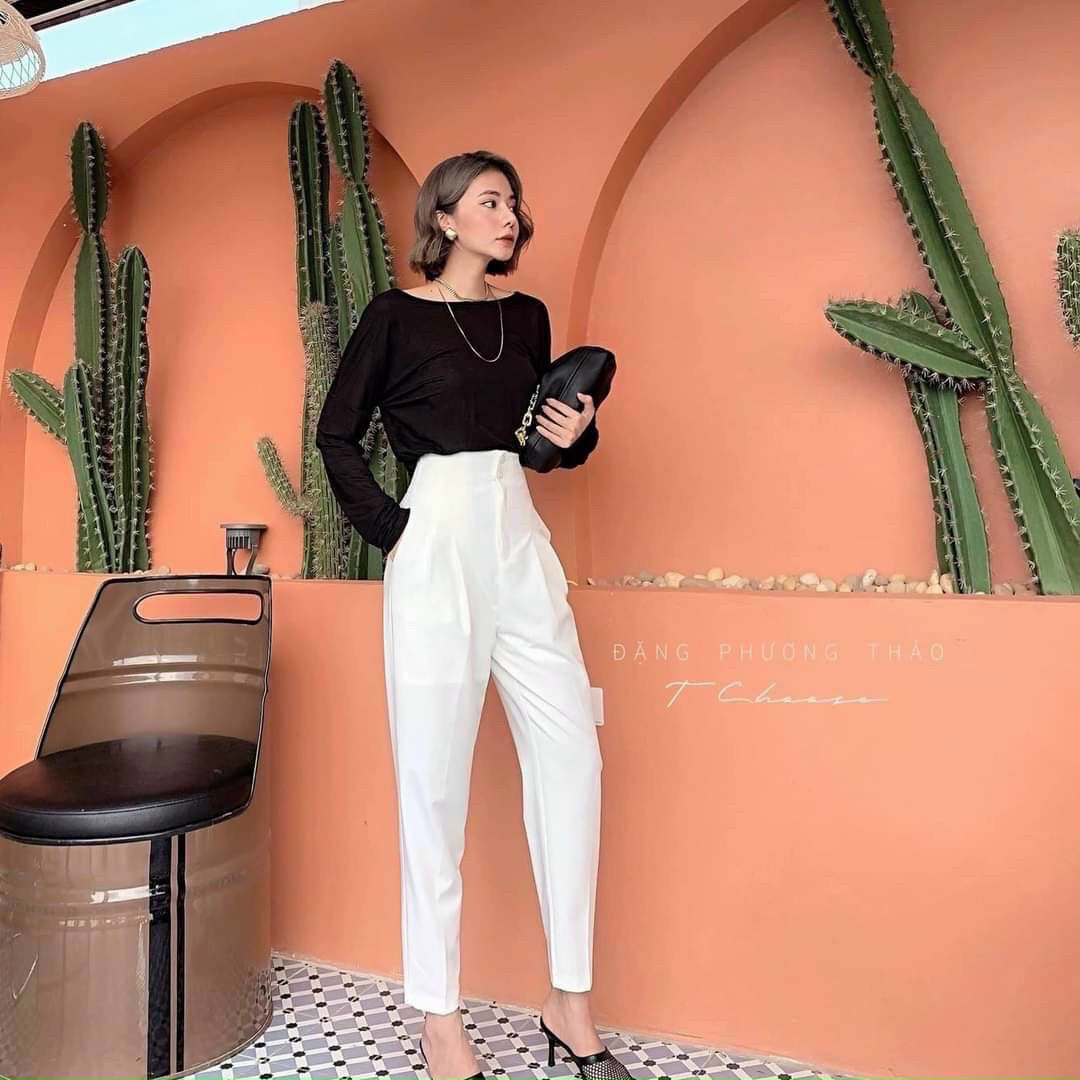 Quần bom nữ , quần công sở nữ cạp liền