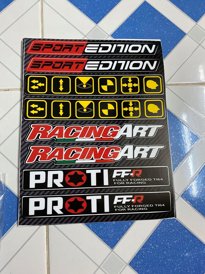 [HCM]TEM LOGO DÁN PHUỘC DÁN GẮP SPORT EDITION RACINGART PROTI FFR