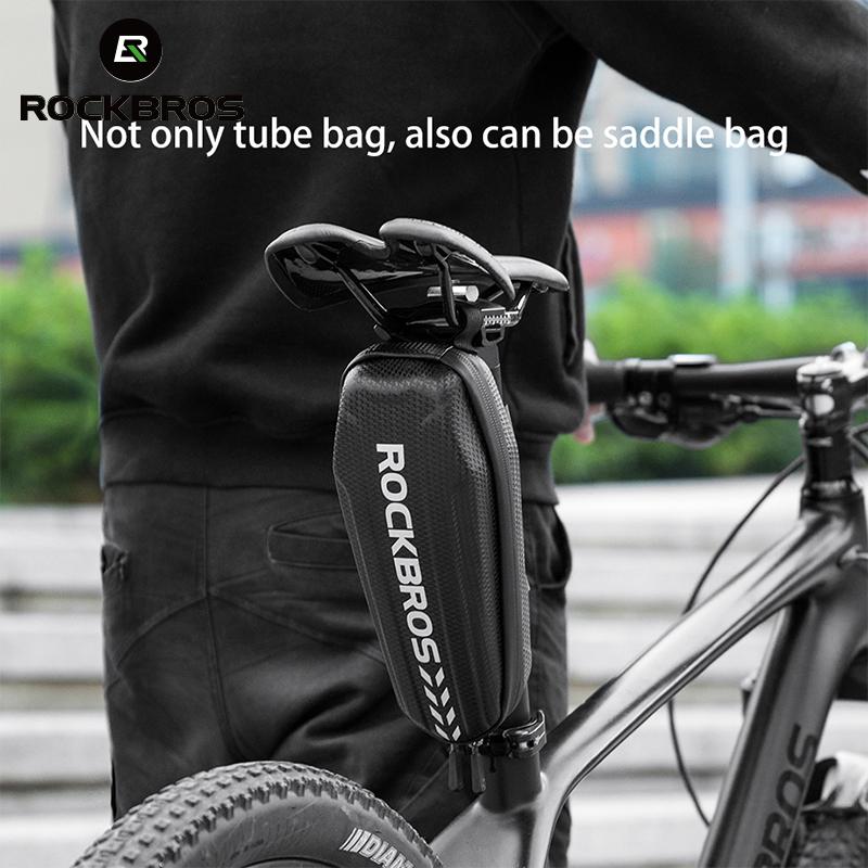 ROCKBROS Túi xe đạp  Vỏ cứng EVA Túi đựng xe đạp Túi chống mưa MTB Road Folding Saddle Bag Đa chức năng túi xe đạp thể thao dung tích lớn phụ kiện xe đạp