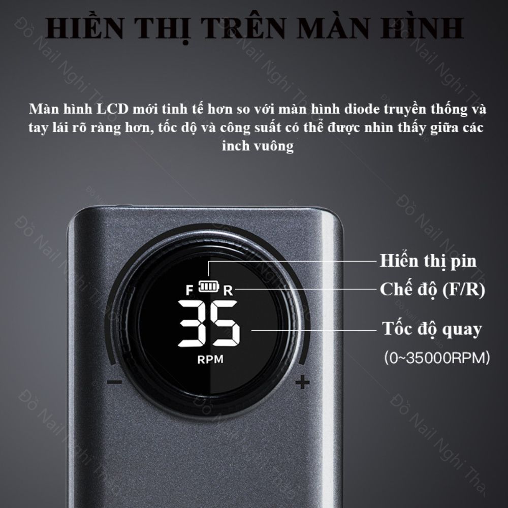 Máy mài móng tích điện cầm tay Jeliva