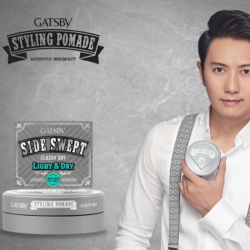 (Chính hãng) Sáp vuốt tóc Gatsby Styling Pomade Classy Dry 75gr - Wax for men