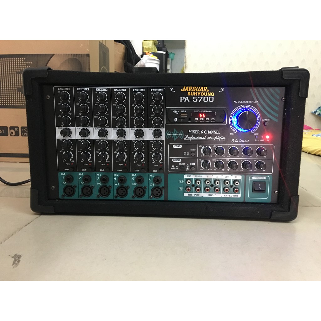 AMPLY JARGUAR 20 SÒ CÔNG SUẤT LỚN CÓ EQ CHỈNH NHẠC 6 LỖ MICRO
