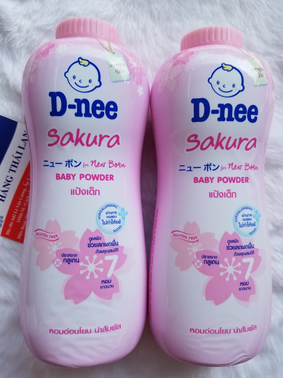 [HCM]Phấn rôm Dnee 380gr Thái lan- Phấn Dnee màu hồng