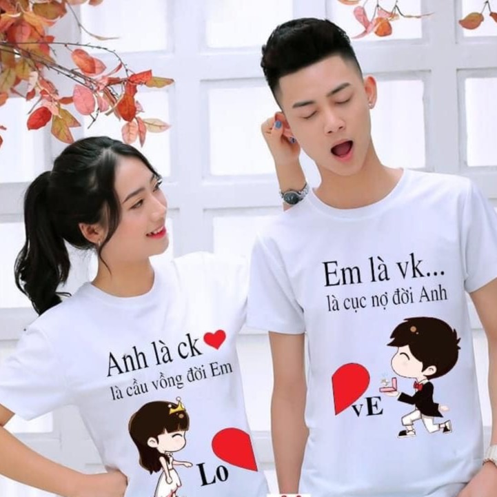 Áo thun đôi( 2 áo) anh là em là  ý nghĩa