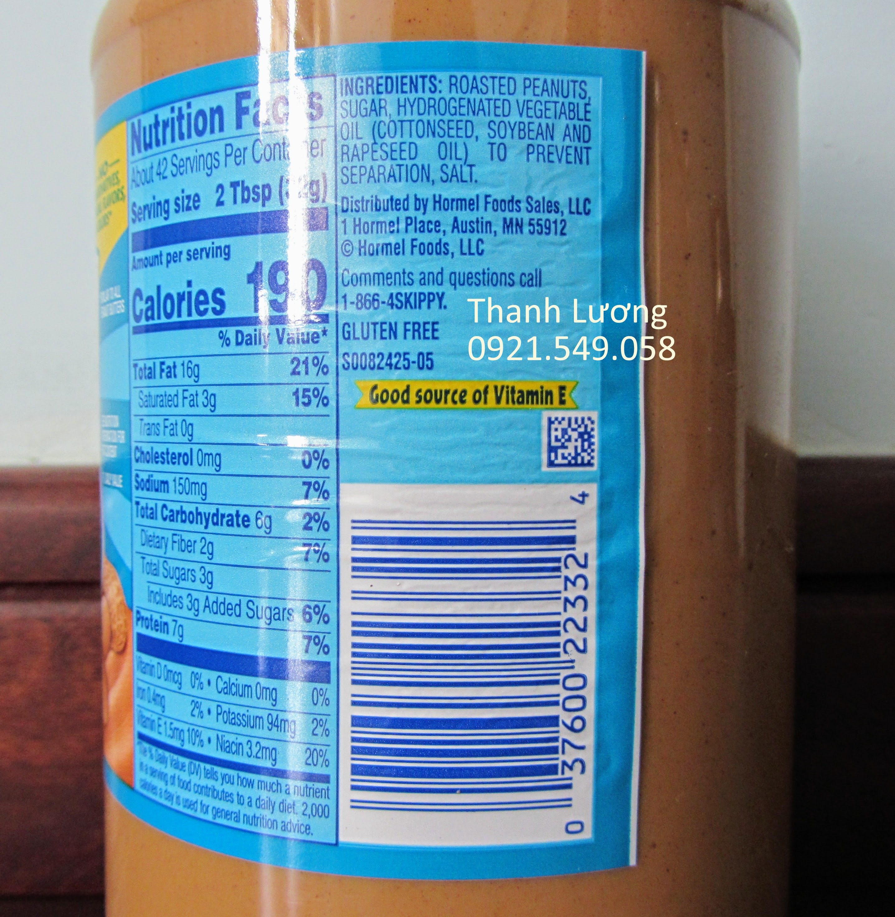 Bơ đậu phộng Skippy Creamy (1.36kg) - USA
