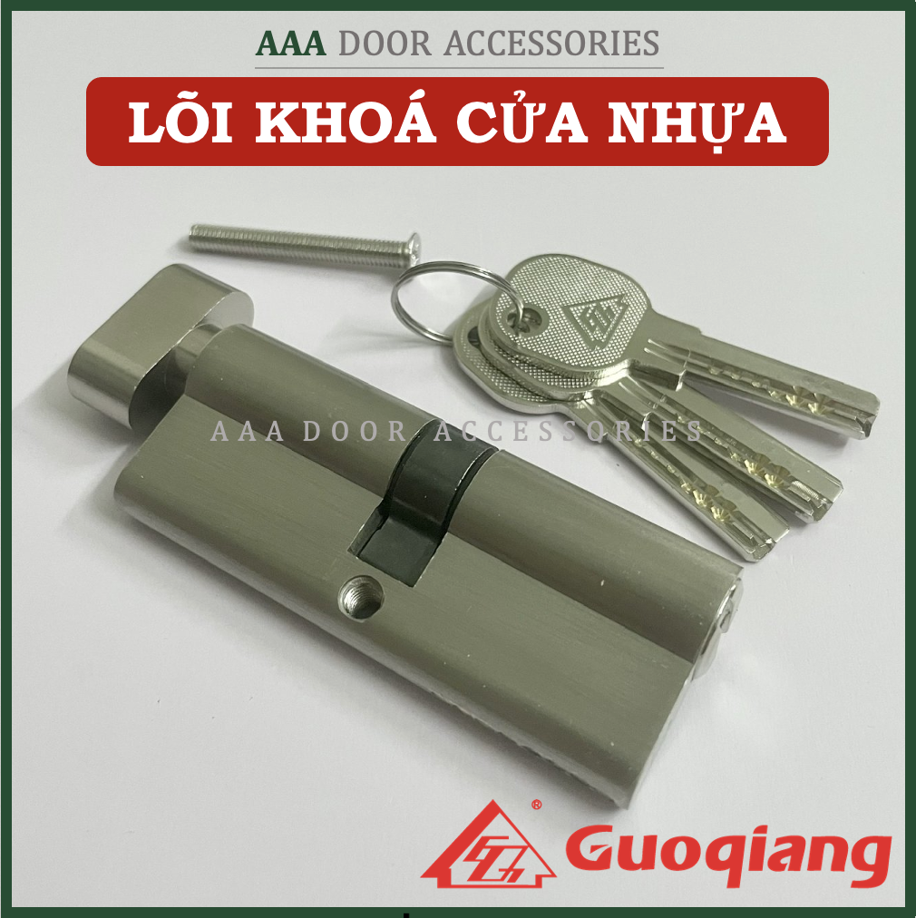 Lõi ruột khoá cửa nhựa lõi thép dài 8cm
