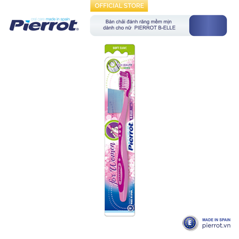 Bàn chải đánh răng mềm mịn dành cho nữ Pierrot B-ELLE