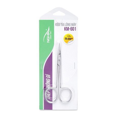 Kéo tỉa lông mày KM-601 Kềm Nghĩa chính hãng