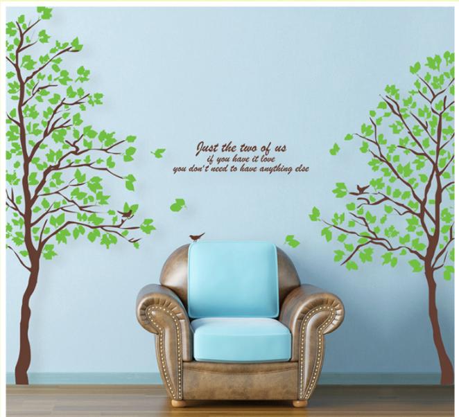 Decal trang trí Cây lớn - dán được nhiều kiểu
