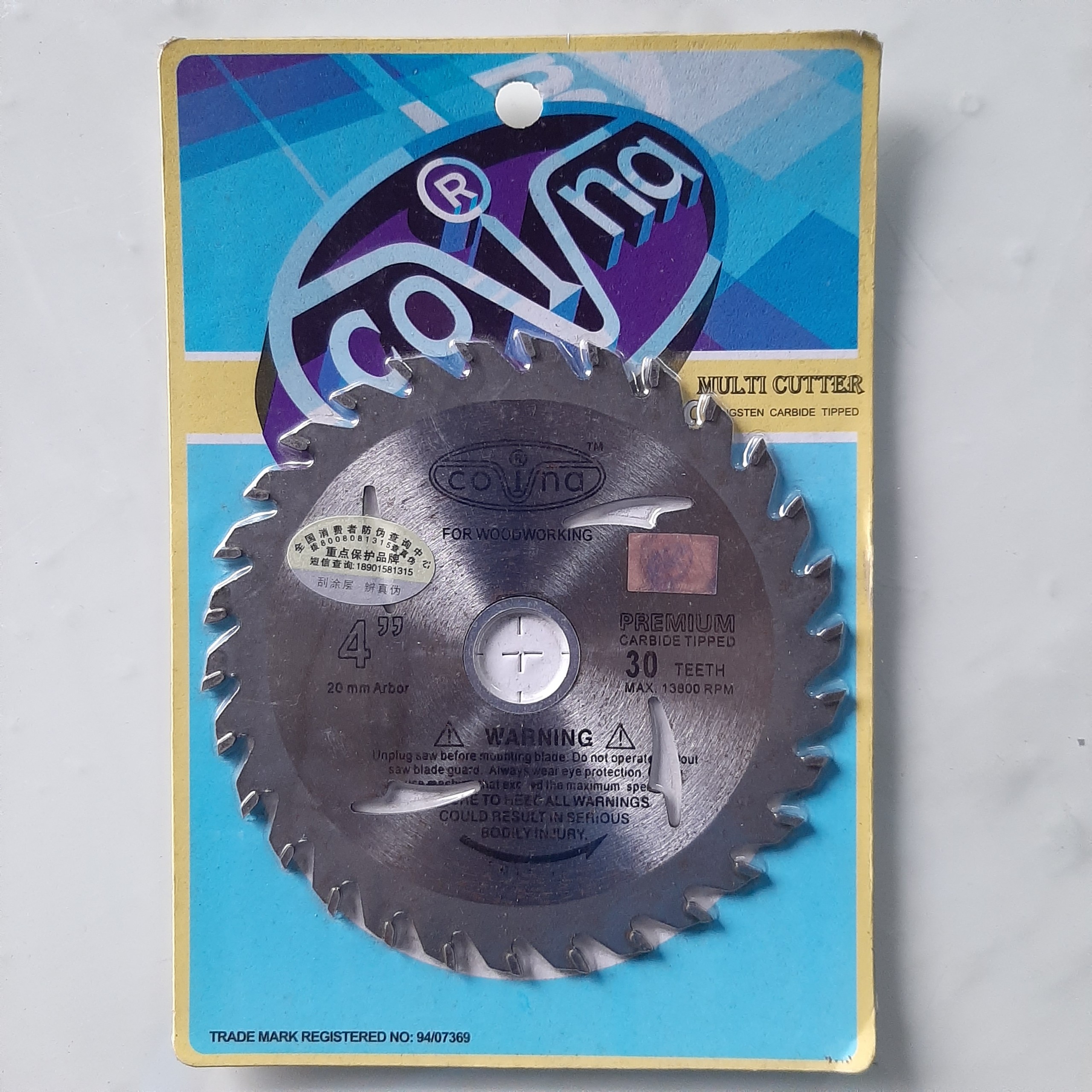 Lưỡi Cưa Gỗ Cắt Gỗ COVINA 1 TẤC (100mm)  30 RĂNG