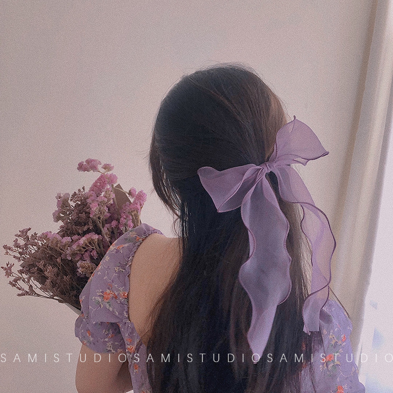 Cuộn 9m rybang voan xoăn cao cấp làm đồ Handmake( đường kính 3,8cm)