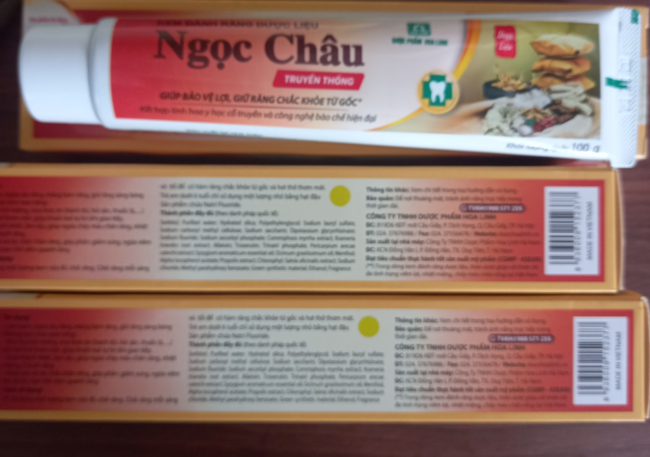 KEM ĐÁNH RĂNG DUOC LIỆU NGỌC CHÂU ( 1 TÍP )