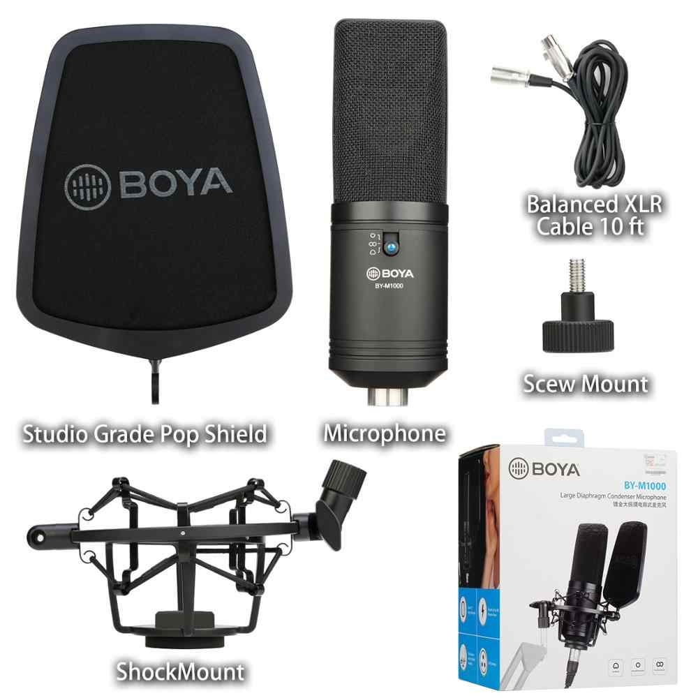 Micro condenser cho phòng thu Boya BY-M1000