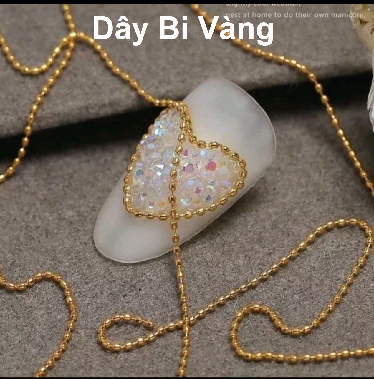 Dây bi Nail, dây xích bi đính móng nail - sinailmi