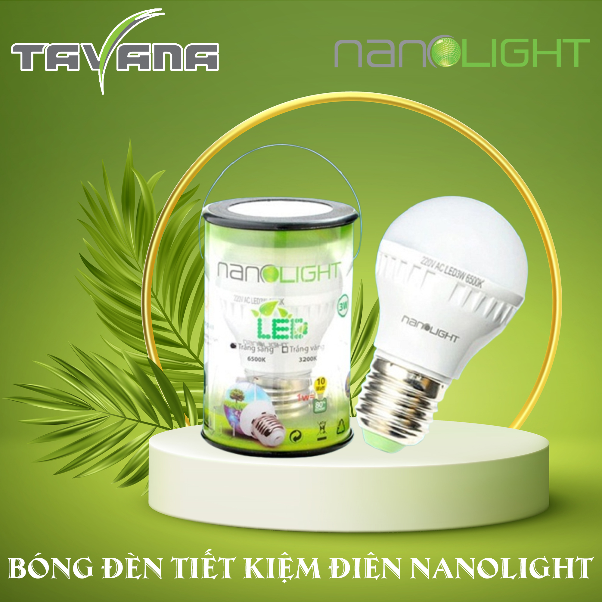 Bóng Đèn Led Tiết Kiệm Điện Nanolight 3W