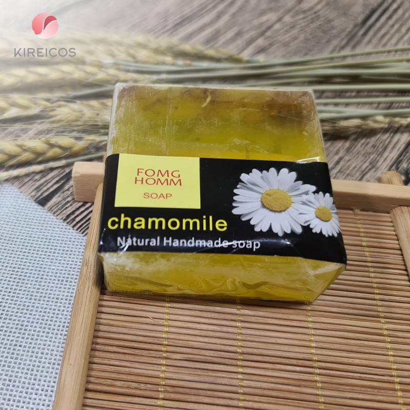 Xà phòng tắm rửa tay dưỡng ẩm hand made vuông đủ mùi 100g - chamomile - kireicos