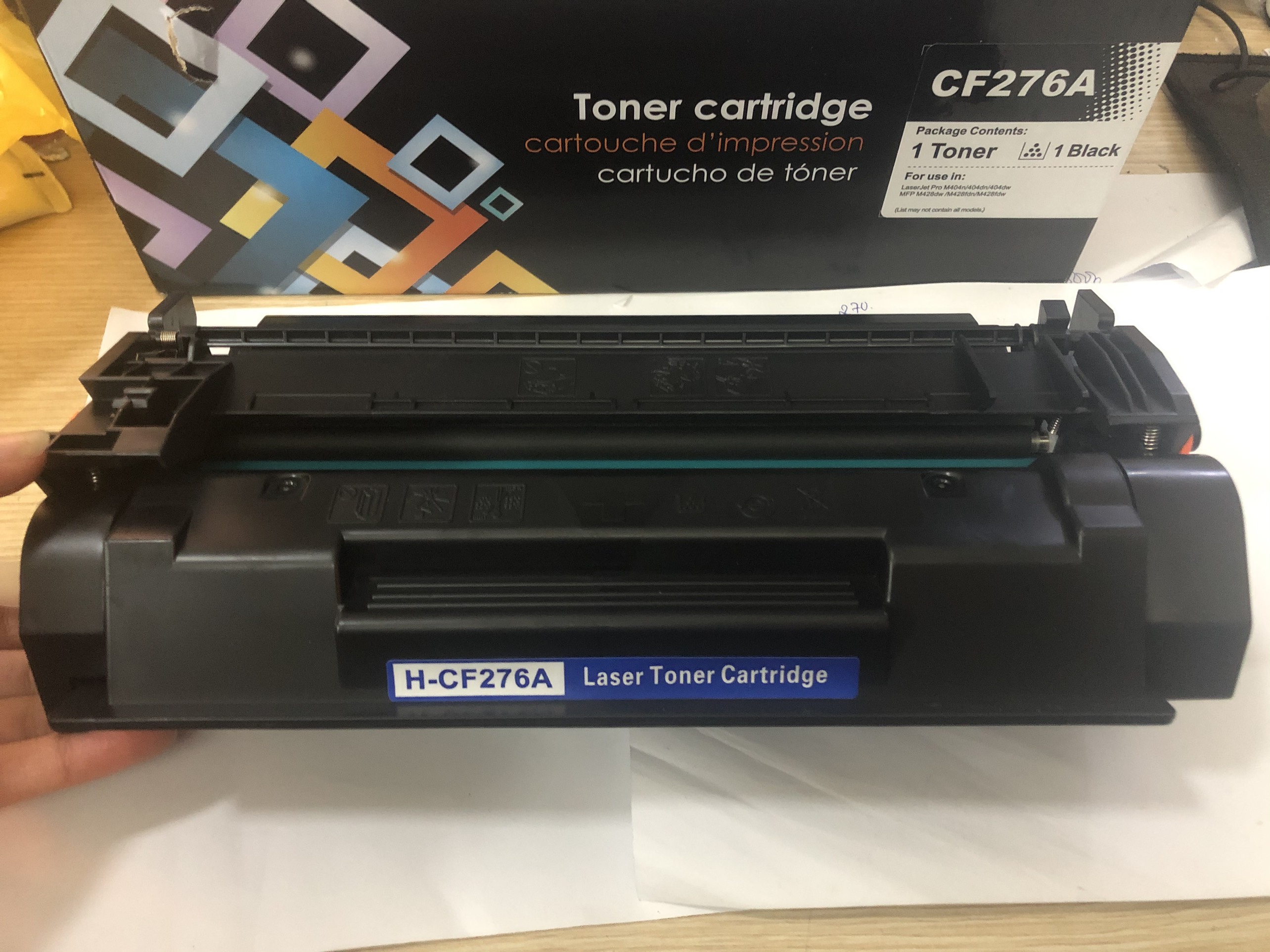 Hộp mực 76A CF276A CRG057 276 cho máy in HP M404n M404dn M404dw M428DW Canon LBP 223dw 226dw ( HỘP MỰC MỚI KHÔNG CHÍP )