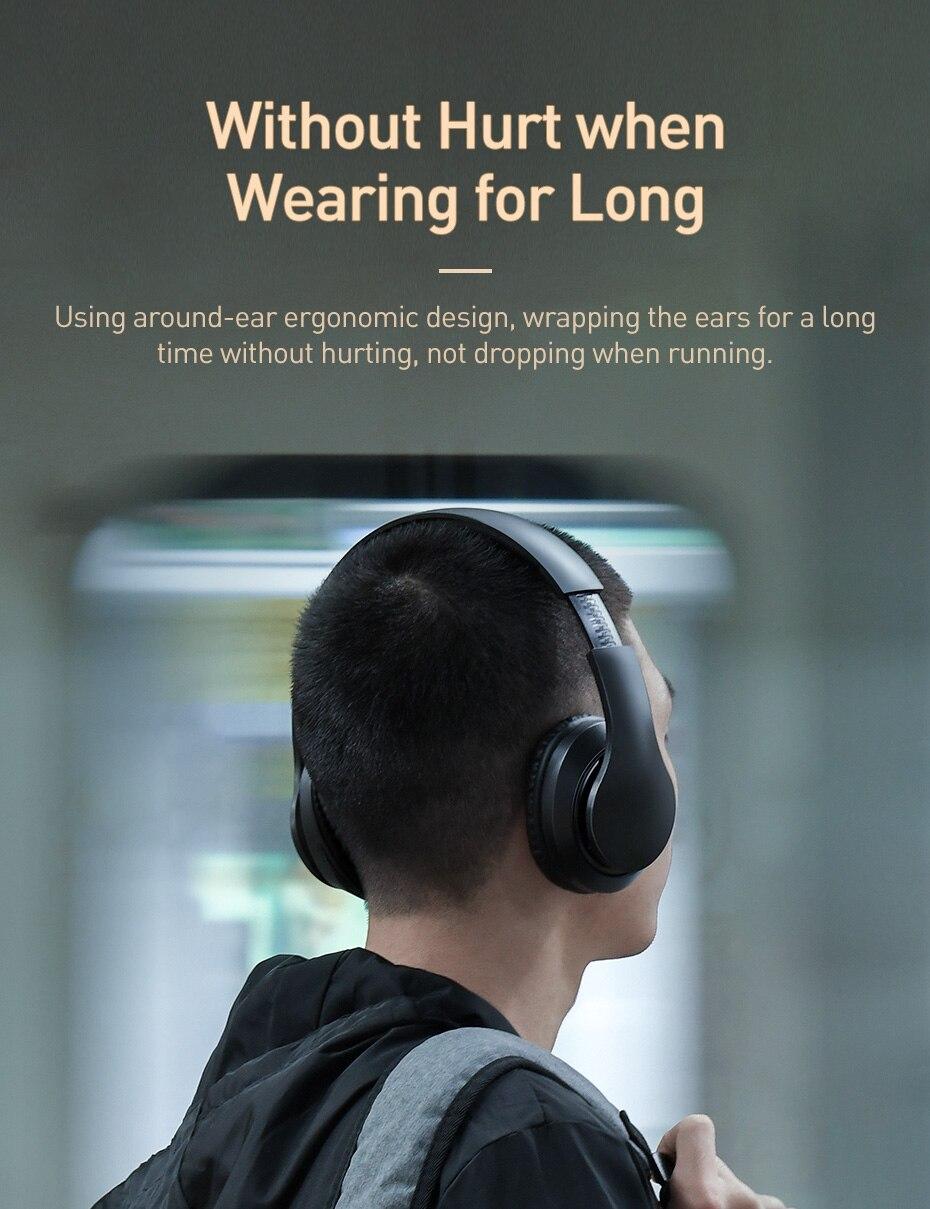 Tai nghe bluetooth 5.0 trùm đầu Baseus D07