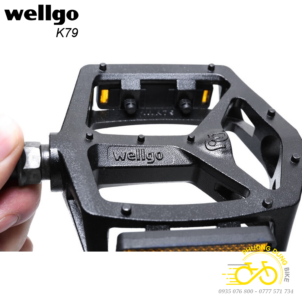 Pedan bàn đạp xe đạp WELLGO K79 VB249 (có thể gắn Strap)