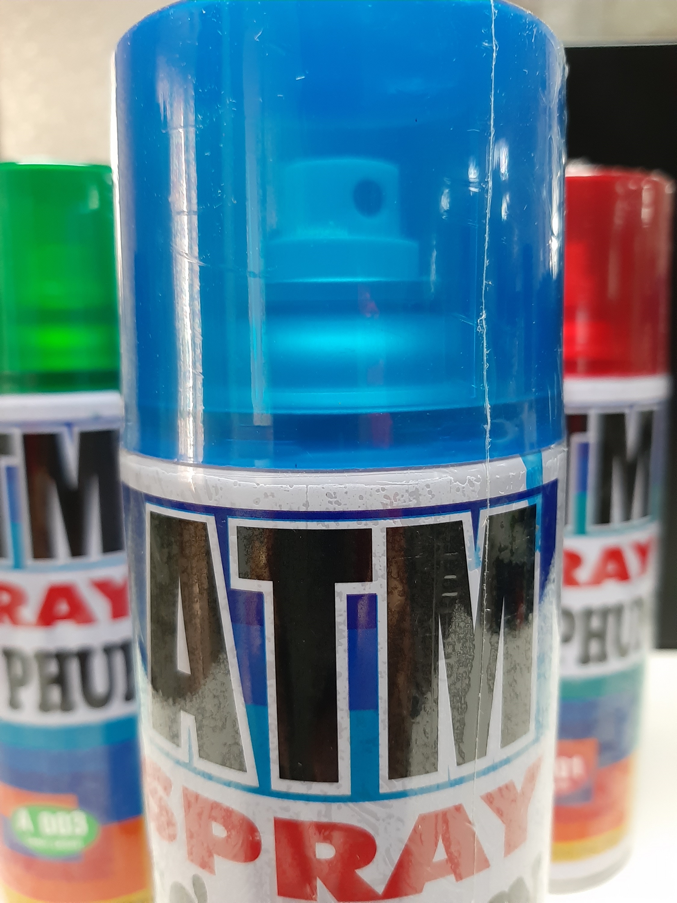 [Chính hãng] Sơn Xịt Xe Máy Xanh Dương ATM A002 Candy blue - lưu ý thị trường xuất hiện hàng TQ nhái